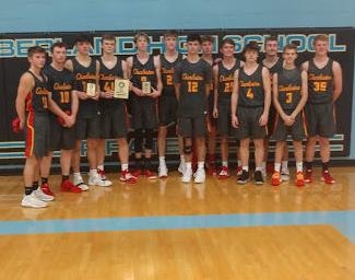 Charleston boys' team photo after winning Thanksgiving tournament